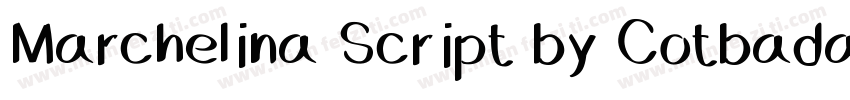 Marchelina Script by Cotbada Studi字体转换